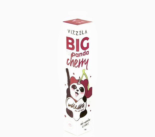 VIZZELA - Rímel Máscara para Cílios BIG NO PANDA CHERRY - BORDÔ - Natural Vegano