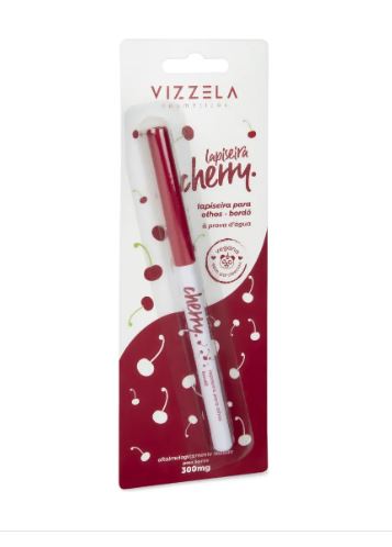 VIZZELA - Lápis Lapiseira Para Olhos CHERRY - BORDÔ - Vegana Natural Sem Parabenos
