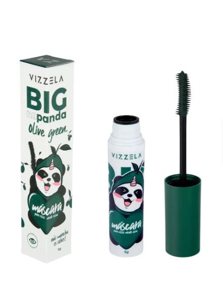 VIZZELA - Rímel Máscara para Cílios BIG NO PANDA OLIVE GREEN VERDE - Natural Vegano