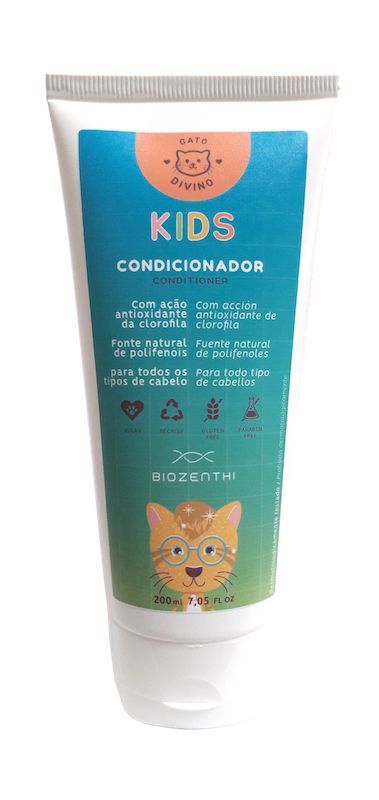 BIOZENTHI - Gato Divino Kids Infantil Condicionador 200ml - Natural Vegano Sem Glúten