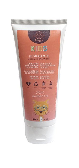 BIOZENTHI - Gato Divino Kids Infantil Hidratante 200ml - Natural Vegano Sem Glúten