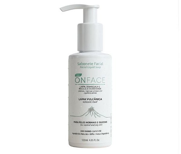 BIOZENTHI - ONFACE Sabonete Facial Adstringente Lama Vulcânica 120ml - Natural Vegano Sem Glúten