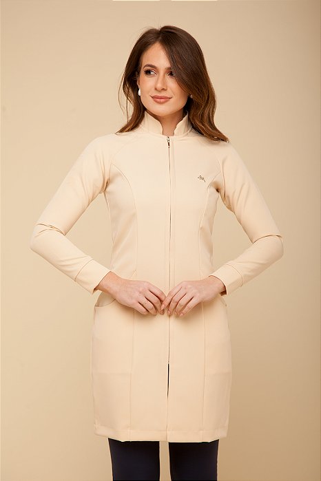 Jaleco Feminino Manga Longa Capuccino Louise