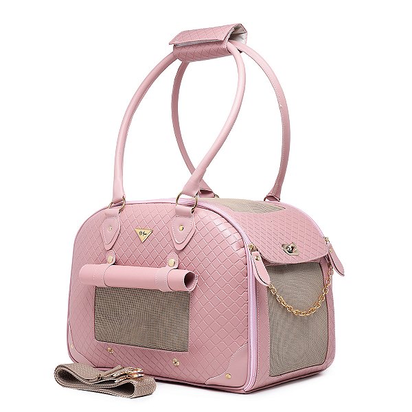 Bolsa Pet Rita Acuio Rosa Matelassê G