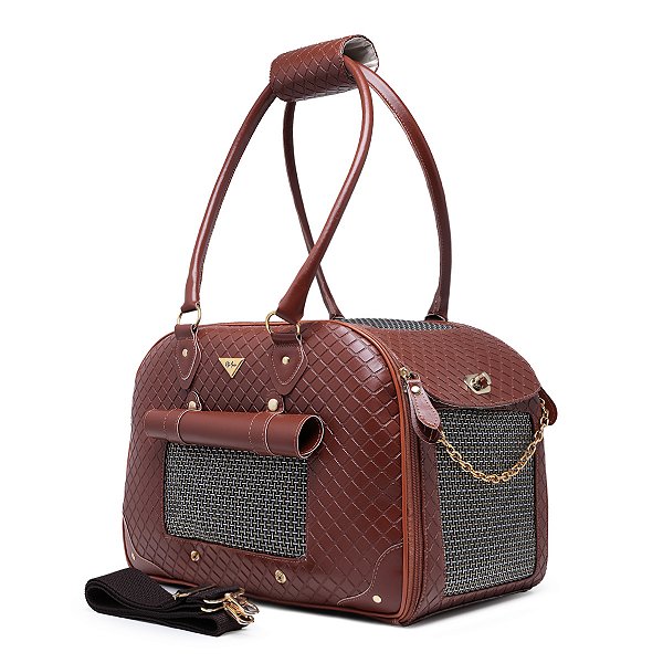 Bolsa Pet Rita Acuio Marrom Matelassê G