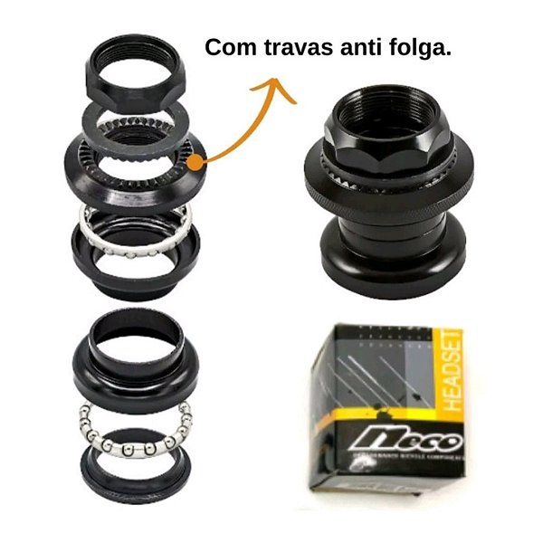 Jogo direção 22.2mm com trava