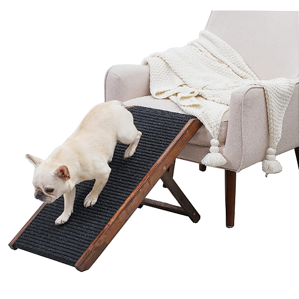 Rampa Para Cachorro e Gato Antiderrapante 4 Níveis - Envernizada