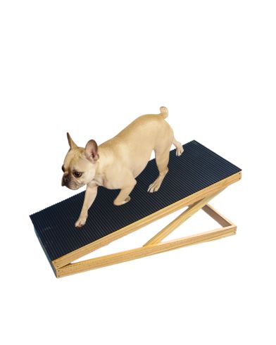 Rampa Para Cachorros e Gatos de Madeira Dobrável Ajustável 70cm Antiderrapante para Cães e Gatos até 50kg