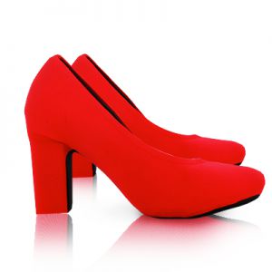 Capa para Sapato Salto Grosso Vermelho