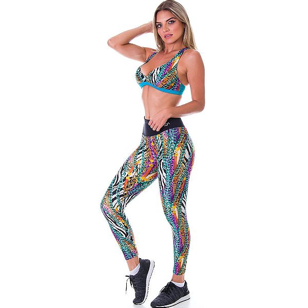 Calça Legging Neon Luxury Est - California Sport