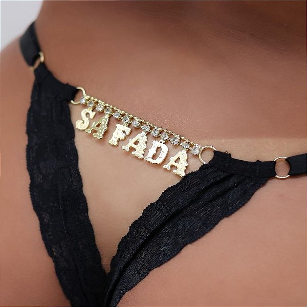 CALCINHA GISLAINE STRASS SAFADA