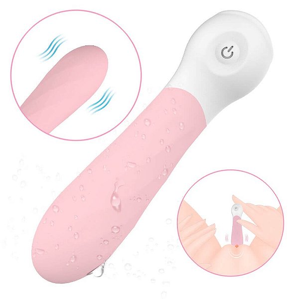 MINI BULLET VIBRATÓRIO TEXTURIZADO - ROSA