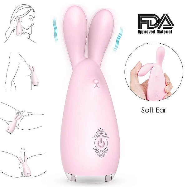VIBRADOR COELHO REBA COM LED - HONEY
