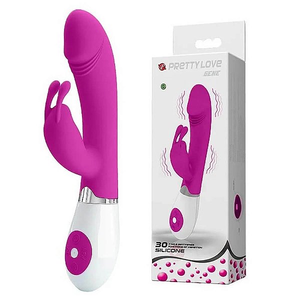 VIBRADOR DE PONTO G ROXO GENE 2 - PRETTY LOVE