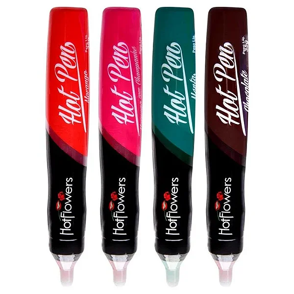 CANETA COMESTÍVEL HOT PEN 35G HOT FLOWERS