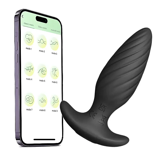 PLUG ANAL COM CONTROLE VIA APP 10,3 CM - AP-120