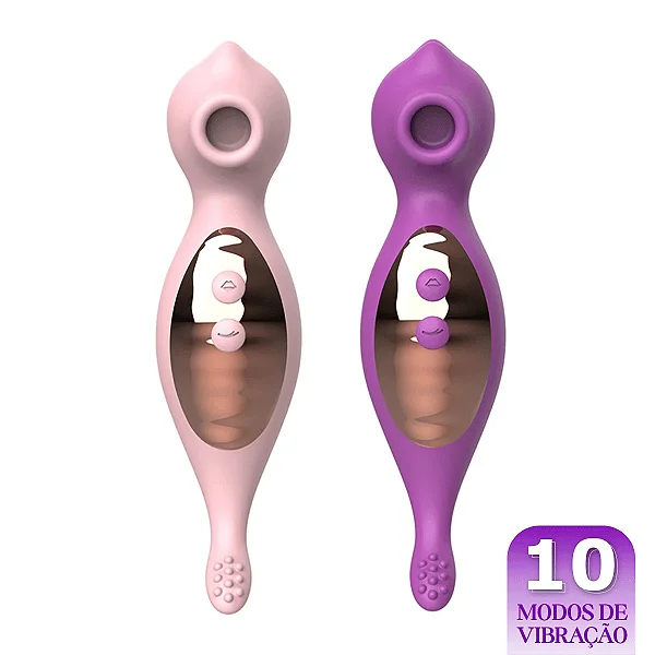 PULSADOR VIBRATÓRIO CAVALO MARINHO COM SUGADOR