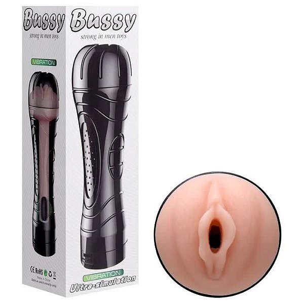 MASTURBADOR LANTERNA COM VIBRAÇÃO BUSSY