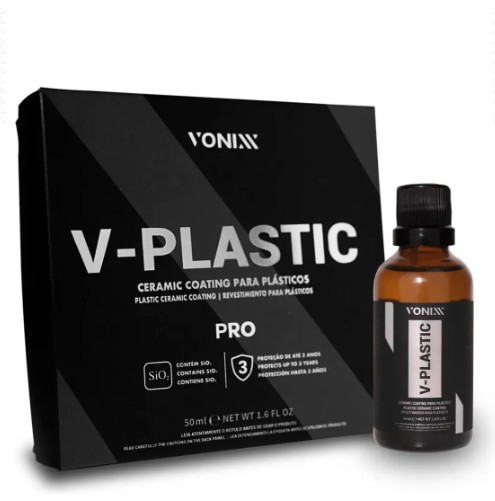 V Plastic Pro 50ML Vitrificador de Plastico Ate 3 Anos - VONIXX