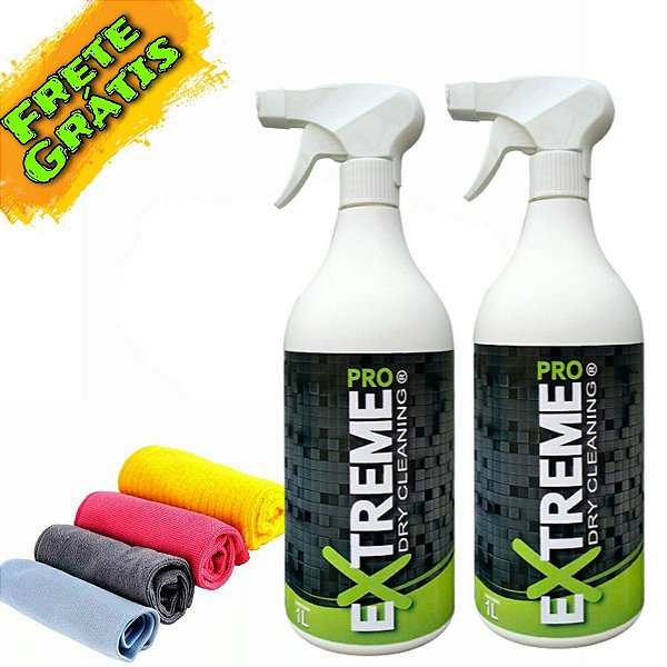 Kit Lava a Seco Cristaliza 02 Extreme Pro + 04 Microfibras