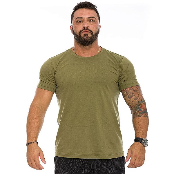 Camiseta Básica Masculina Verde Oliva Musgo Militar Lisa 100% Algodão -  Camisetas Básicas Masculinas Camisetas Básicas Femininas Camisetas  Masculinas Lisas