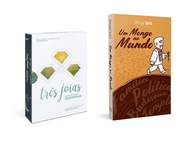 KIT - Box Três Joias e Livro Monge Sato