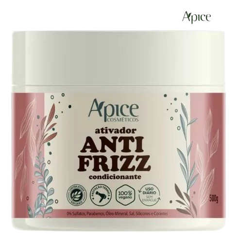 Ativador ANTI FRIZZ 500g - No Poo / Low Poo - Ação Condicionante - Ápice