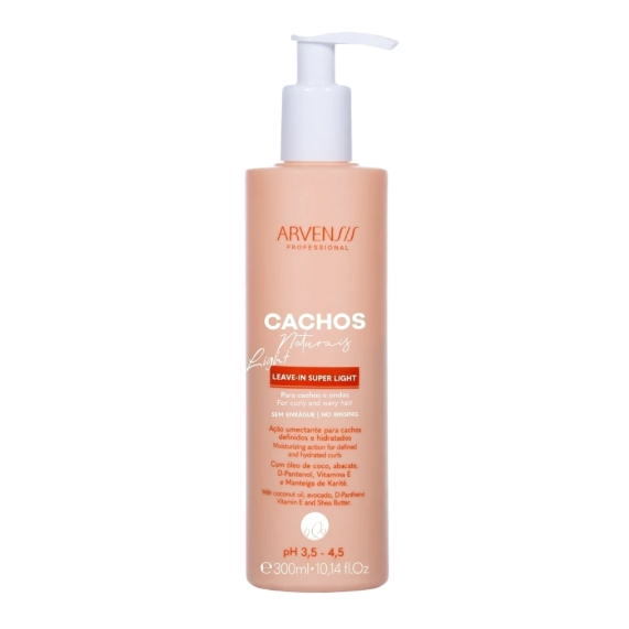 Leave-In Super Light Cachos Naturais 300ml - Arvensis