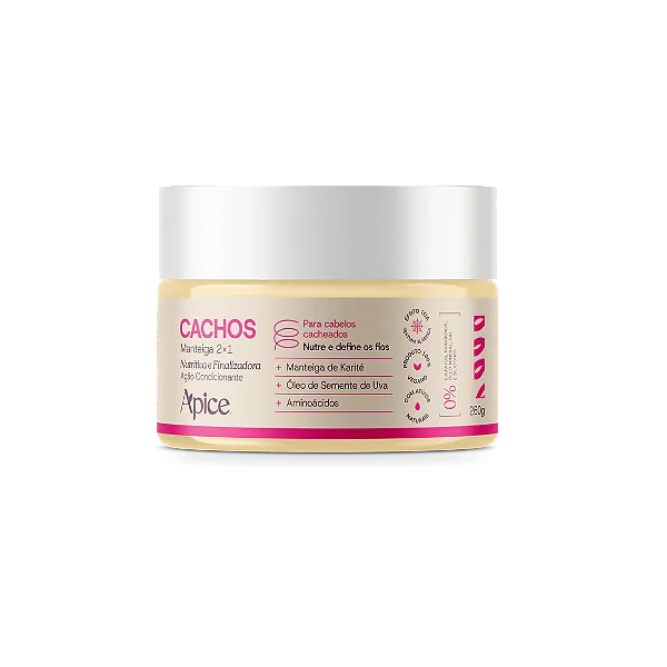 Manteiga 2x1 (Nutritiva e Finalizadora) Cachos 260g - Ápice