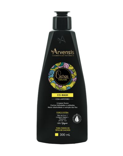 Co-Wash Com Anfótero Cachos Naturais Arvensis - 300ml