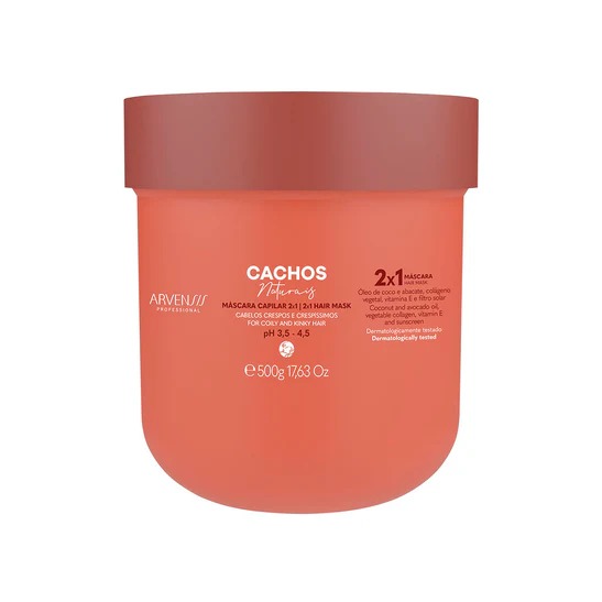 Máscara Cachos Naturais Crespos e Crespíssimos 2x1 - Arvensis - 450g