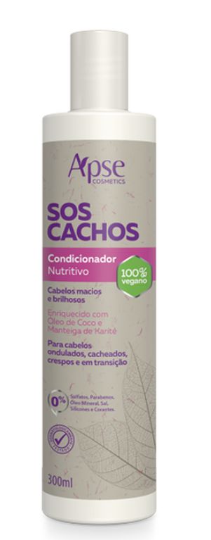 Condicionador Nutritivo SOS Cachos 300ml - Apse