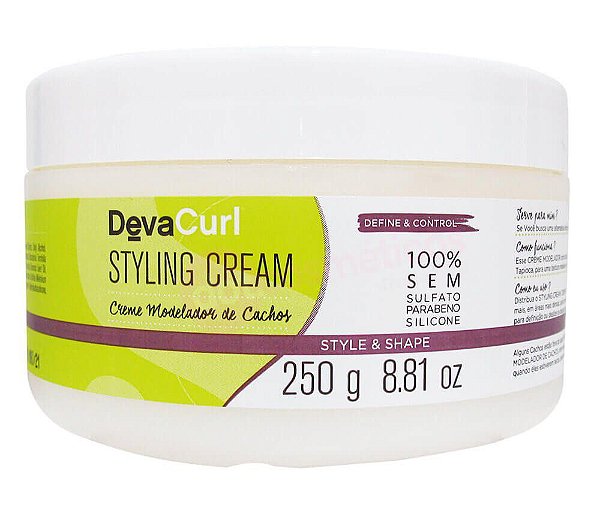 DevaCurl Styling Cream Creme Modelador de Cachos - 250g