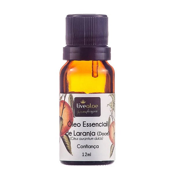 Óleo Essencial Natural de Laranja Doce 12ml – Livealoe