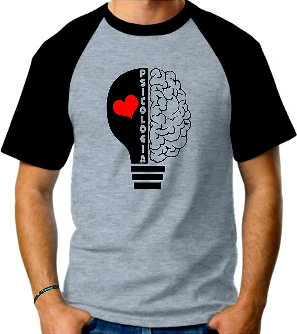Camiseta Mescla Raglan, Psicologia - Your Estampa