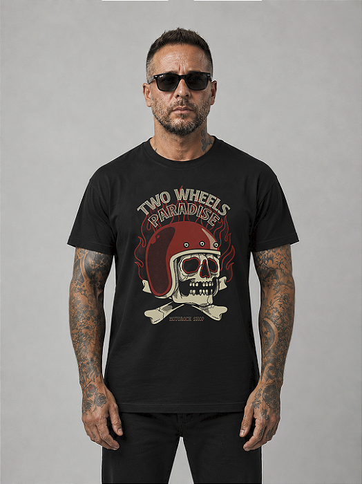 Camisa de Moto Caveira