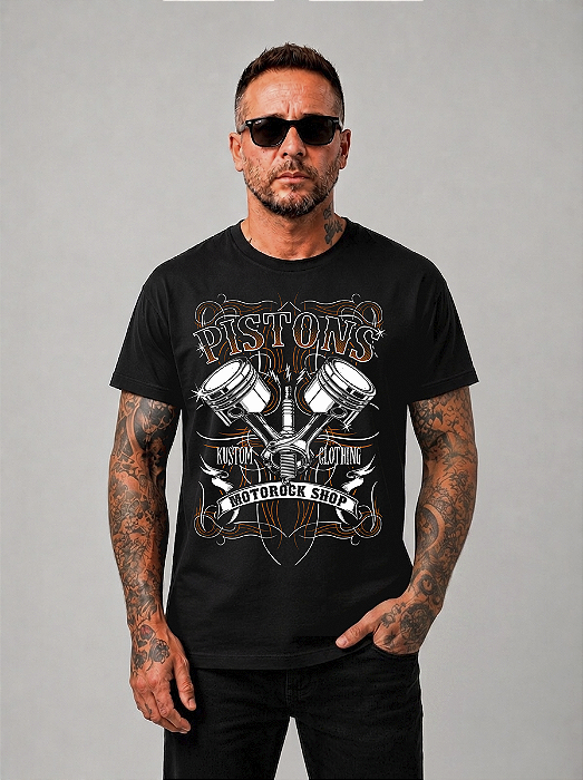 Camisa de Moto Pistons Pinstripe