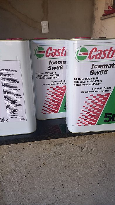 CASTROL ICEMATIC SW 68 5L OLEO PRA REFRIGERAÇAO