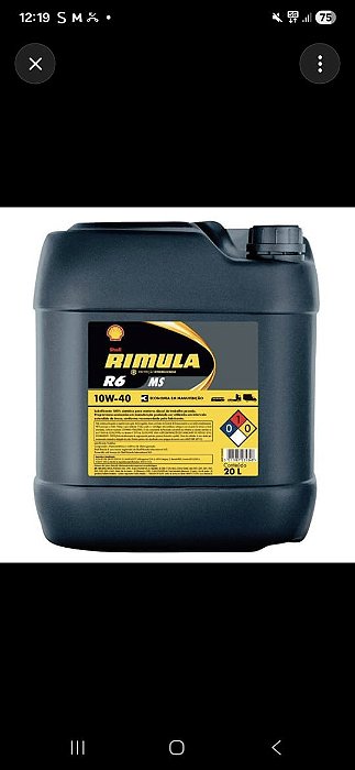 SHELL RIMULA R6 MS 10W40 20L DIESEL SINTETICO