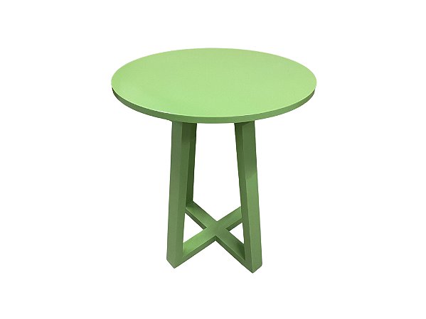 Mesa lateral pé cruzado verde