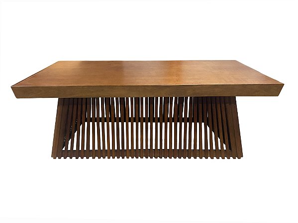 Mesa retangular pé ripado