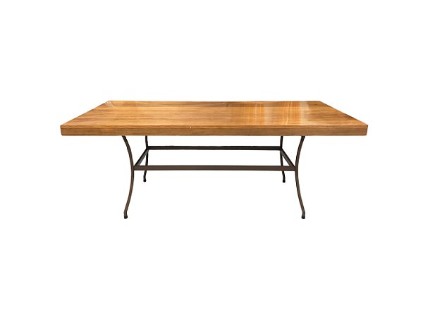 Mesa retangular pé ferro