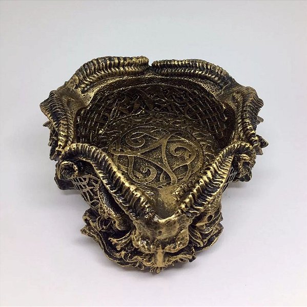 Cinzeiro/Porta jóias Cernunnos Celta Triskle
