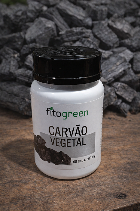 Carvão Vegetal 60cáps 500mg (FITOGREEN)