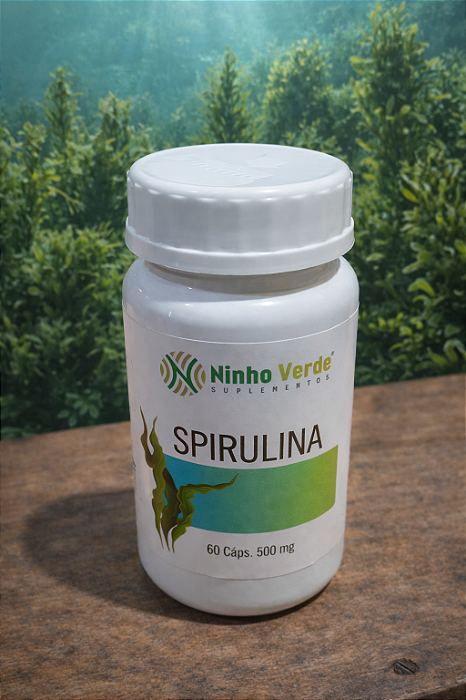 Spirulina 60cáps 500mg (NINHO VERDE)