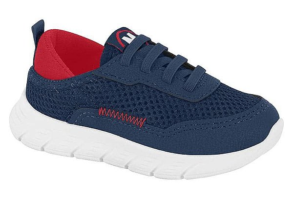 Tênis Infantil Menino Molekinho- Marinho/Vermelho
