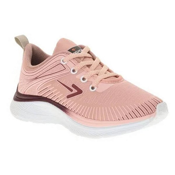 Tênis Infantil Menina Box 200- Nude/Bordo