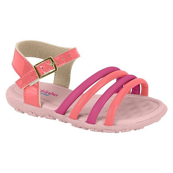 Sandália Infantil Menina Molekinha Coral Elegance- Pink