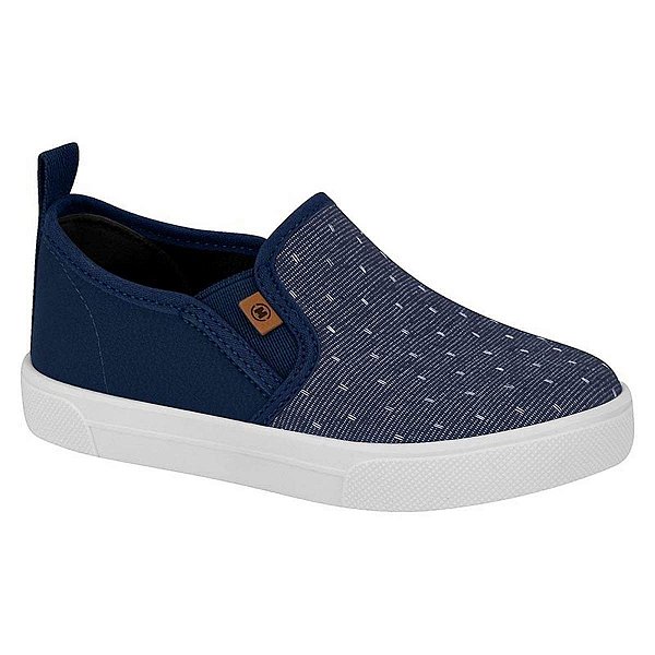 Tênis Infantil Menino Molekinho Slip  Jeans- Marinho