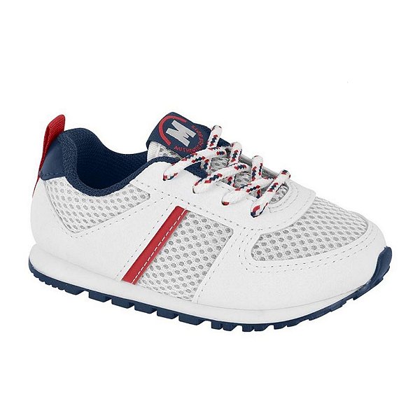 Tênis Infantil Menino Molekinho Sport- Branco/Vermelho